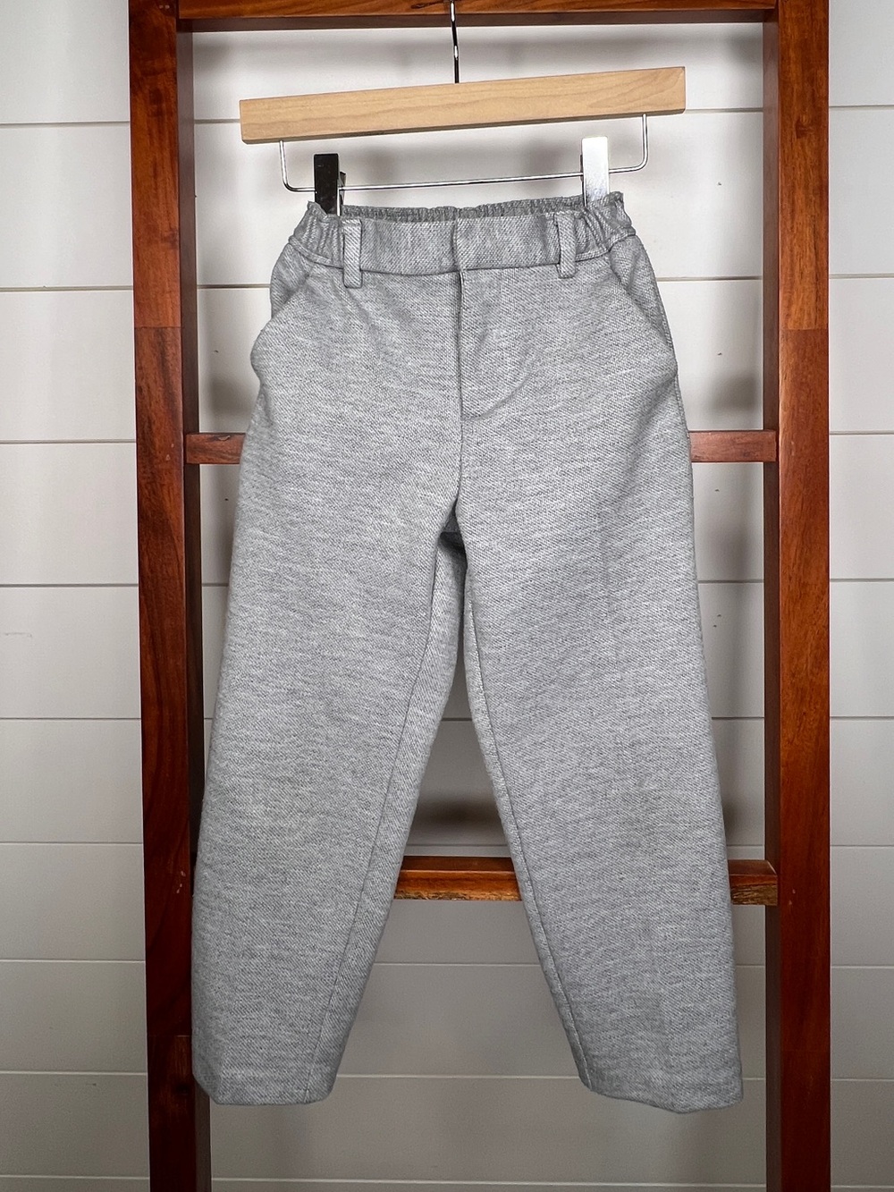 Zara Kids- Light Gray Trouser Pants with Elastic Waist
